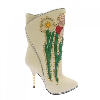 Chaussures bottes GUCCI EU 35,5 US 5,5 blanc authentique - Photo 1/4
