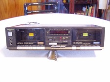 VINTAGE TECHNICS RS-B11W DUAL STEREO CASSETTE DECK PARTIALLY TESTED - WORKS-READ