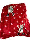 French Bulldog Dog Ultra Soft Christmas Plush Throw Blanket 50x70 Red Snowflakes
