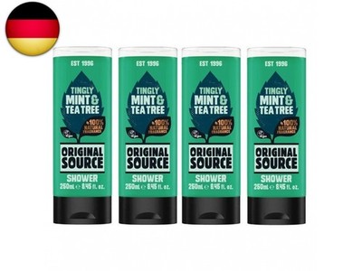 Original Source Tingly Mint & Tea Tree Duschgel-Set mit prickelndem Minz-
