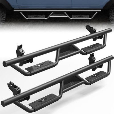Running Board Nerf Bar Drop Side Step For 2021-2025 Ford Bronco 4-Door Only