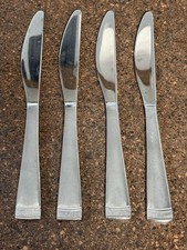 (4) CAMBRIDGE 11/20 Solvay Sand / Pebble Satin - Dinner Knife 9" Stainless