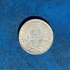 GERMANY DEUTSCHES REICH 1 Mark SILVER VF coin 1914 Hamburg mint #14