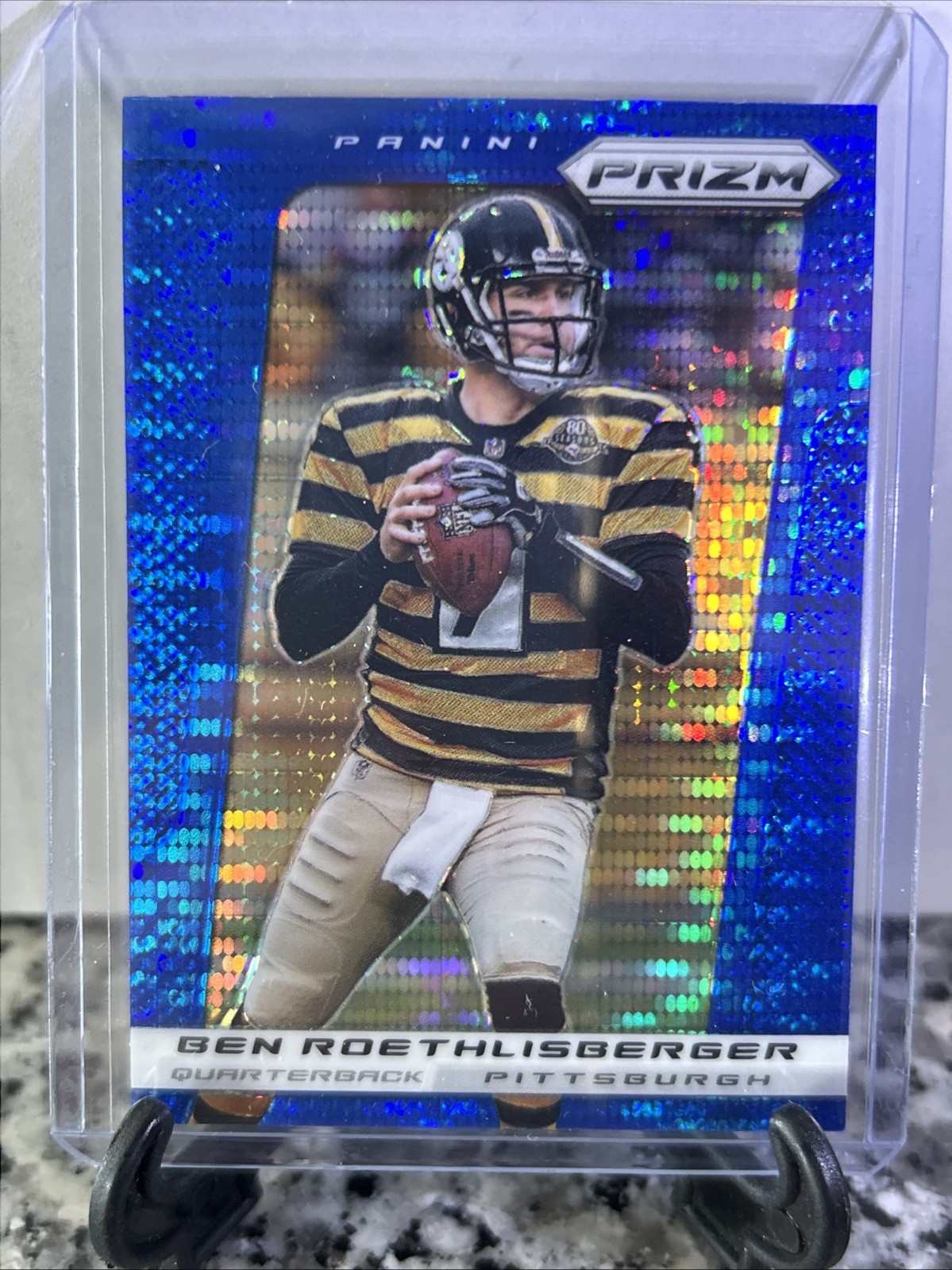 2013 Panini Prizm - Ben Roethlisberger #19 Blue Pulsar Prizm