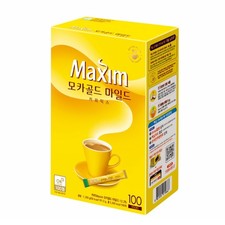 Maxim Mocha Gold Mild Coffee Mix 100 Sticks   Korean Instant Coffee