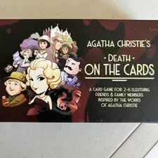 Agatha Christie’s-Death On The Cards Game  By Modiphius Entertainment USED