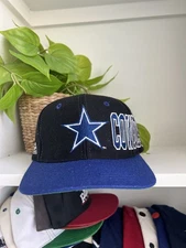 Vintage 90s Apex One Dallas Cowboys NFL Embroidered  Snapback Hat Cap