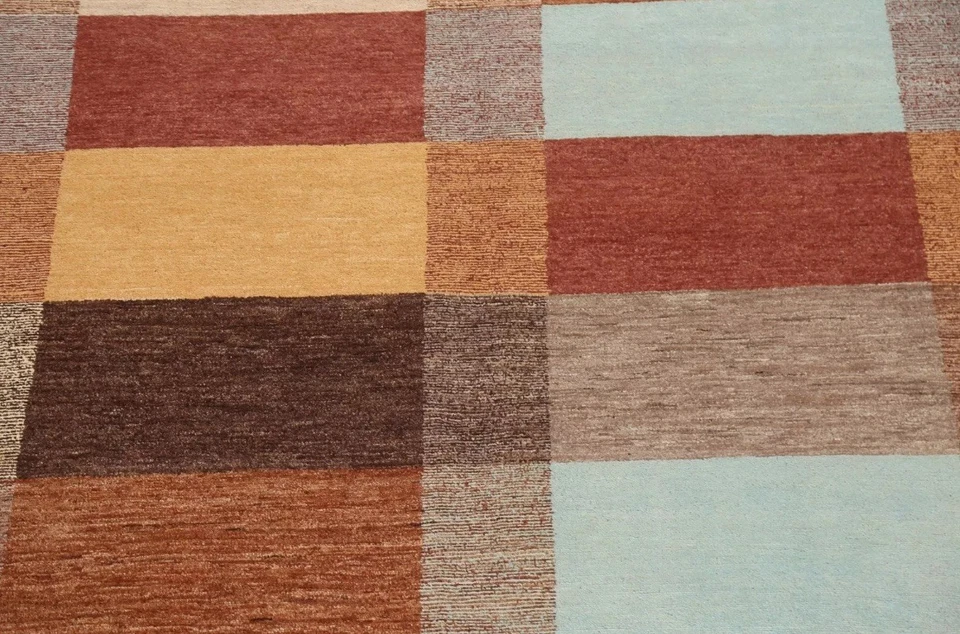 8 X 11 Geometric Gabbeh Kashkoli Oriental Area Rug Wool Hand-knotted - Image 4 of 4