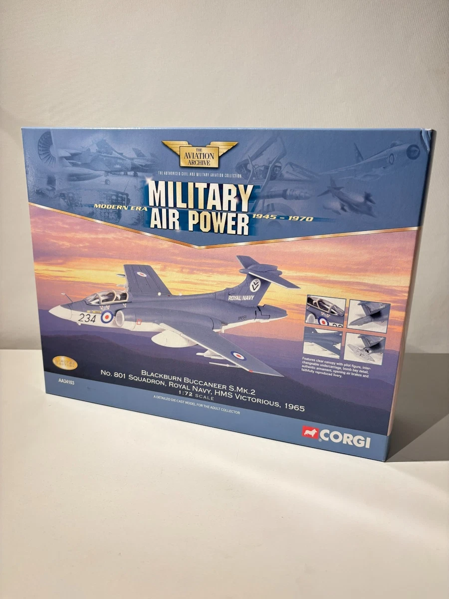 Corgi Buccaneer Blackburn Contemporary Diecast Aircraft