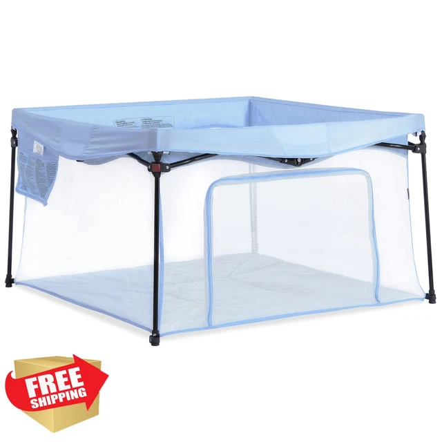 Dream On Me Ziggy Playpen bleu