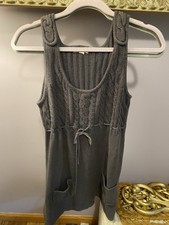 Vintage Aeropostale Gray Knit Sleeveless Dress with Pockets Size L