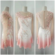 ice figure skating competition dress Gymnastics costume dance Dress dyeing