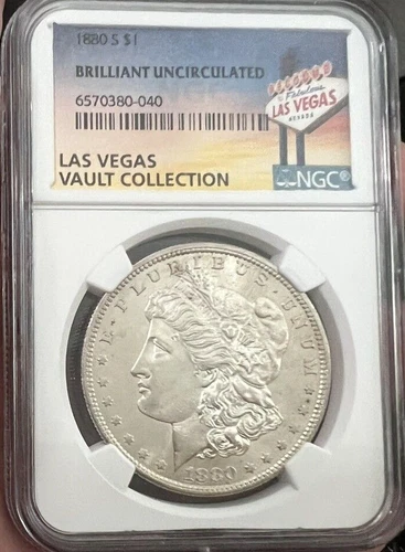 1880-S Morgan Dollar NGC Brilliant Uncirculated Las Vegas Vault Collection