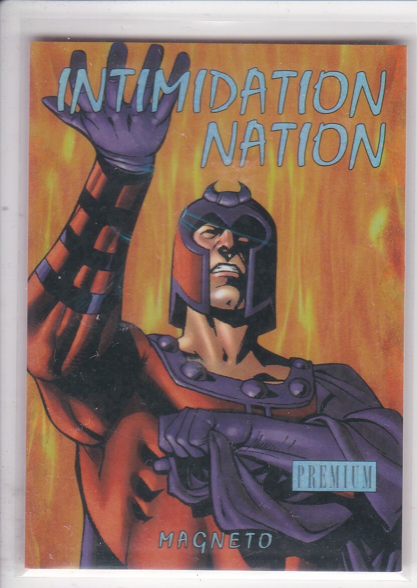 2013 UD Marvel Fleer Retro Premium #12 Of 20 IN Magneto Intimidation Nation
