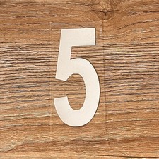 Single 3" Reflective Mailbox Number Sticker Decal Die Cut Vinyl Waterproof -  5  