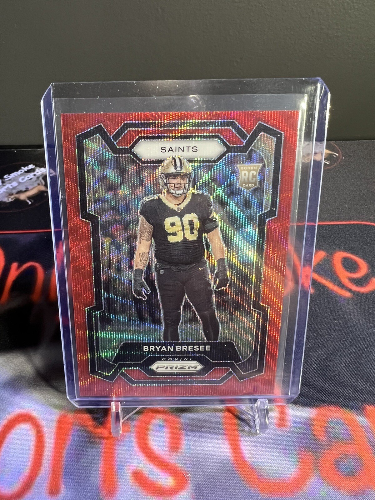 Bryan Bresee 2023 Panini Prizm Red Wave RC /149 New Orleans Saints #372
