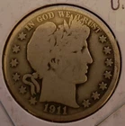 1911 Barber Half Dollar