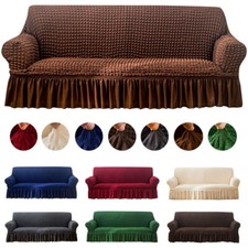 1 2 3 4 Seater Jacquard Sofa Covers 3D Bubble Lattice Couch Covers Slipcover