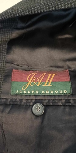 Joseph Abboud Mens Suit with Pleated Pants Jacket Size 42 with - Picture 3 of 6