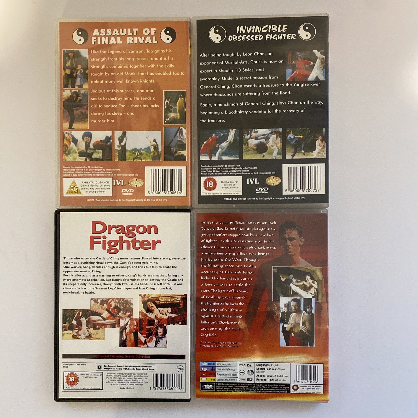 Martial Arts Dvd Bundle Lot (17 Titles) Invincible Obsessed Fighter NEW & USED eBay