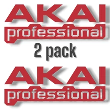 2 Pack - AKAI True Sound Audio 6" Premium Vinyl Decal Stickers, 5 Yr Durability