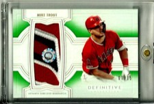 2020 Topps Definitive Mike Trout Jumbo Game Used Jersey SP 7/15 # DJRC-MT Angels