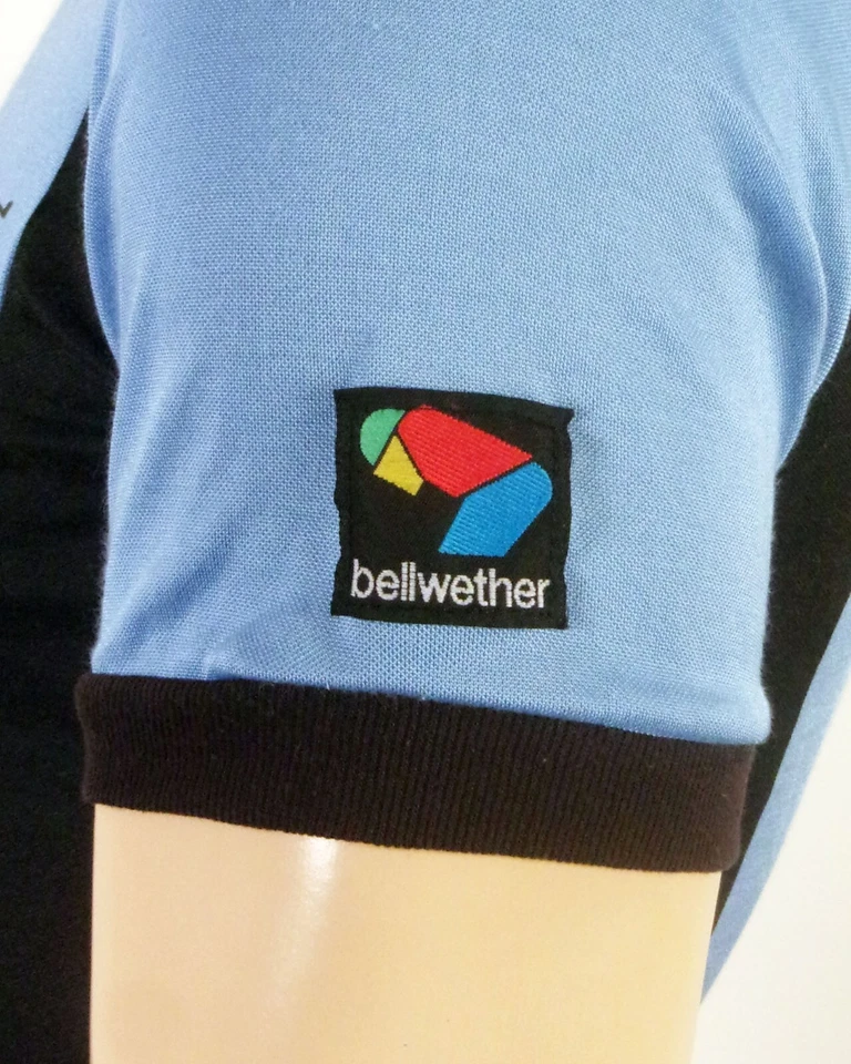 vintage 80s Bellwether Bud Light 1985 St. Louis Triathlon Cycling Jersey USA M - Image 3 of 4