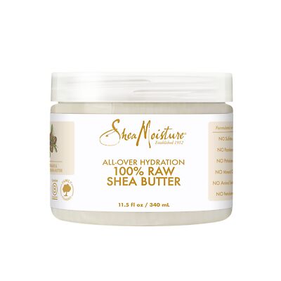 SheaMoisture 100 Raw Shea Butter Skin Moisturizer 11.5 Fl Oz Organic Cream