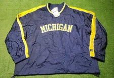 Michigan Wolverines Russell Athletic Lightweight Windwear Windbreaker XL New