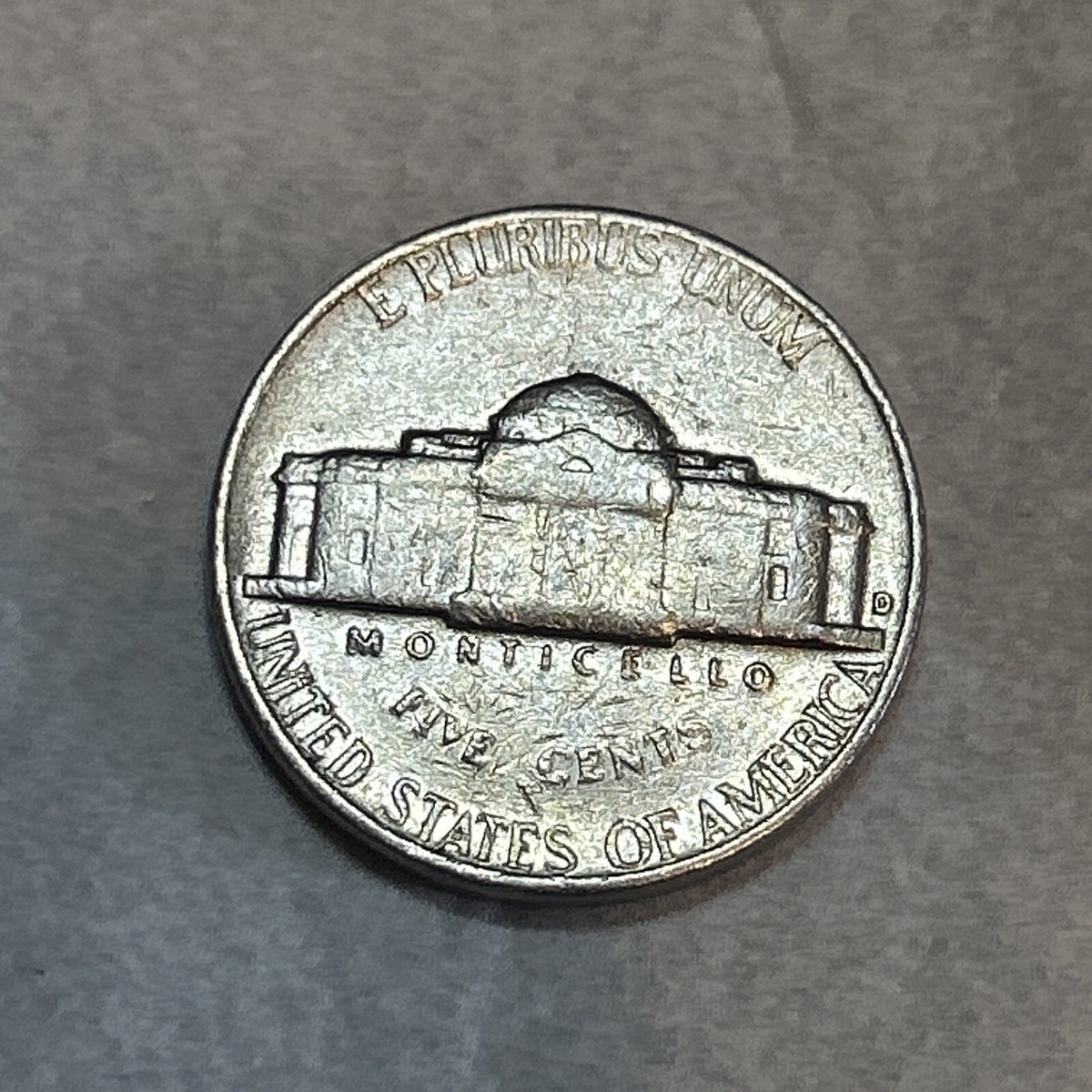 1964 D Jefferson Nickel Error D/D D over D Mint Mark Repunched RPM