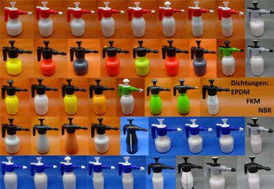 Pumpsprüher Pumpsprühflasche NBR EPDM Viton 1l 1,5l 1,8l 2l Handsprüher Auswahl
