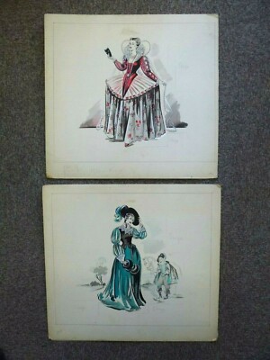 Tapisserie Vintage Kitsch Femme Espagnole Années 60-70 - Motif Simpson, Occasion