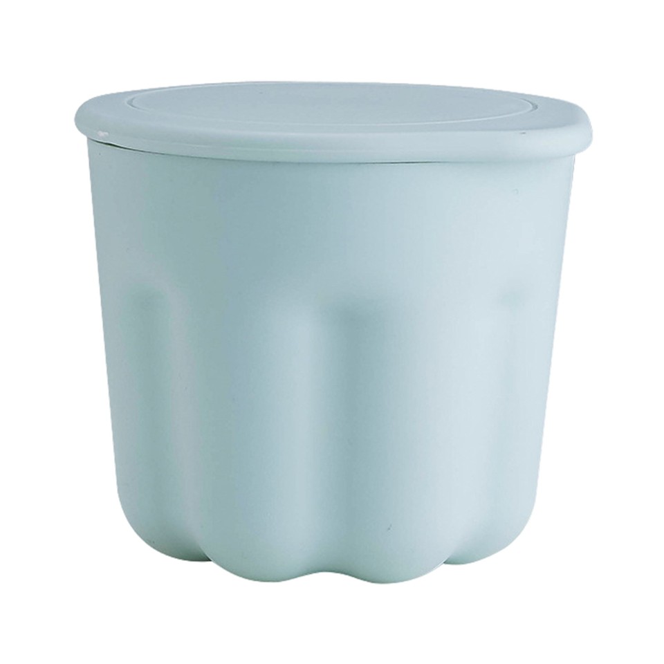 Brush Container Powder Puff Bowl Makeup Brush Cleaner Bowl with Rack