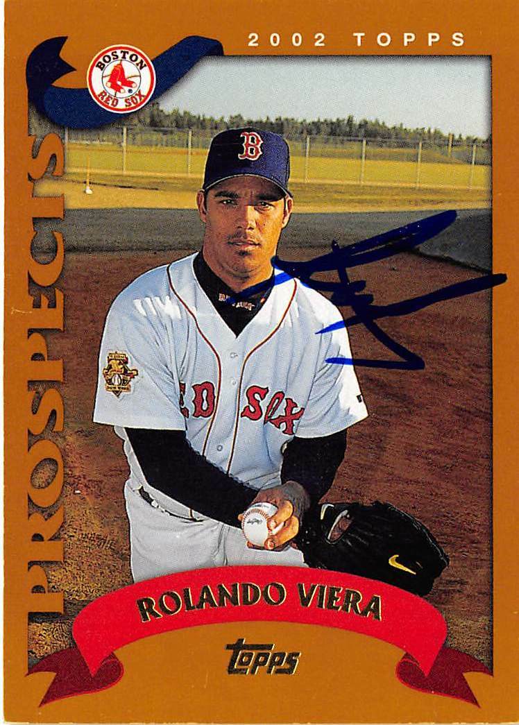 Rolando Viera autographed Baseball Card (Red Sox) 2002 Topps