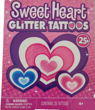 Sweet Heart Glitter Tattoos - Hearts 25 Tattoos