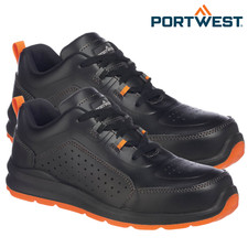 Image of Portwest Compositelite Perforated SIP Composite Toe Safety Trainers Work Boots