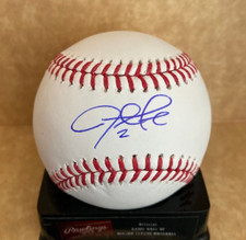 JUSTIN TURNER DODGERS/BLUE JAYS SIGNED AUTOGRAPHED M.L. BASEBALL BECKETT **