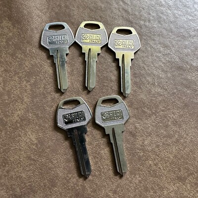 5x SILCA HY6R HARLEY DAVIDSON UNCUT BLANK MOTOR BIKE KEY NOS NEW OLD STOCK