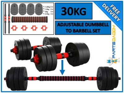 Barbell Everlast 30kg Cement Dumbbell Set 30kg Dumbbells Barbell