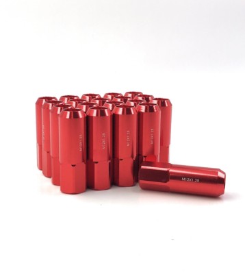 Brand New 20 PCS M12X1.25 JDM Extended Forged Aluminum Tuner Wheel Lug Nut 60mm 