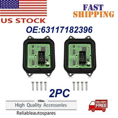 2x ADAPTIVE HEADLIGHT AFS CONTROL MODULE 63117182396 For BMW 328i 335i xDrive Z4