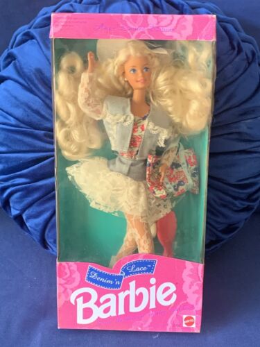 Vintage Mattel Barbie Ames Denim N Lace 1992 Doll Limited Edition - Picture 1 of 13