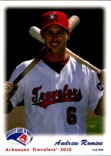 2010 Arkansas Travelers Grandstand #25 Andrew Romine Winter Haven Florida Card