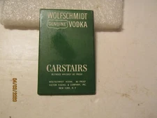 Vintage Wolfschmidt Vodka & Carstairs Whiskey Adverting Pocket Mirror