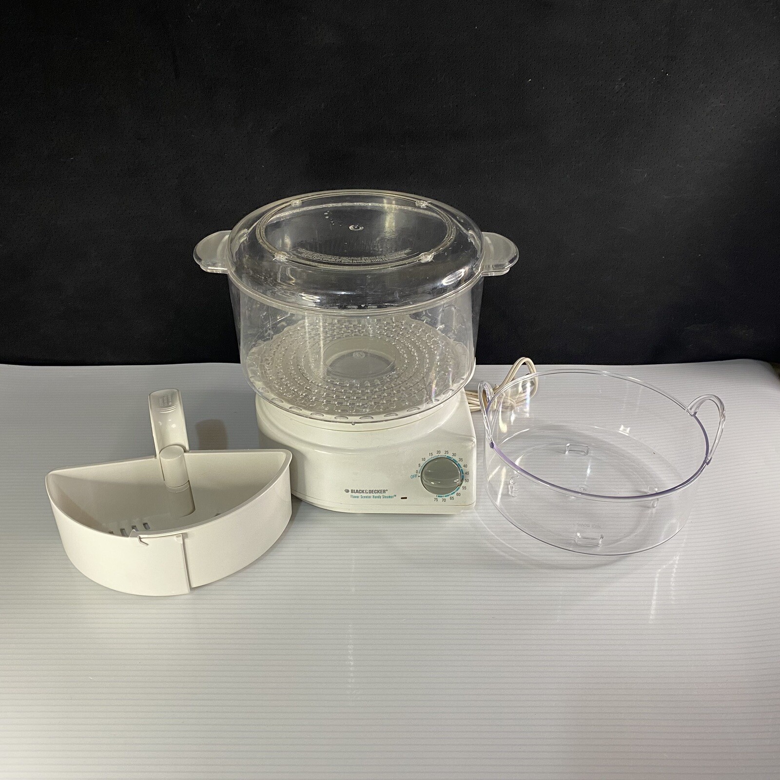 Black & Decker HS800 》 Flavor Scenter Handy Steamer Food & Rice Cooker - White