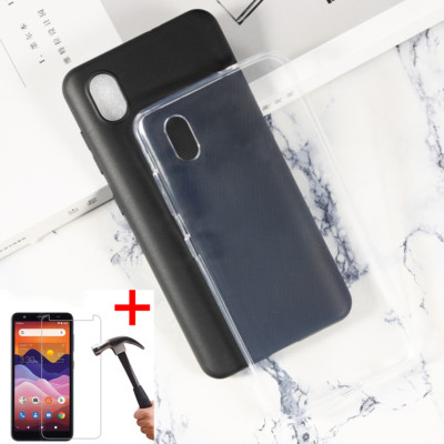 Case Cover + Screen Protector Tempered Glass For Consumer Cellular ZTE Avid 579