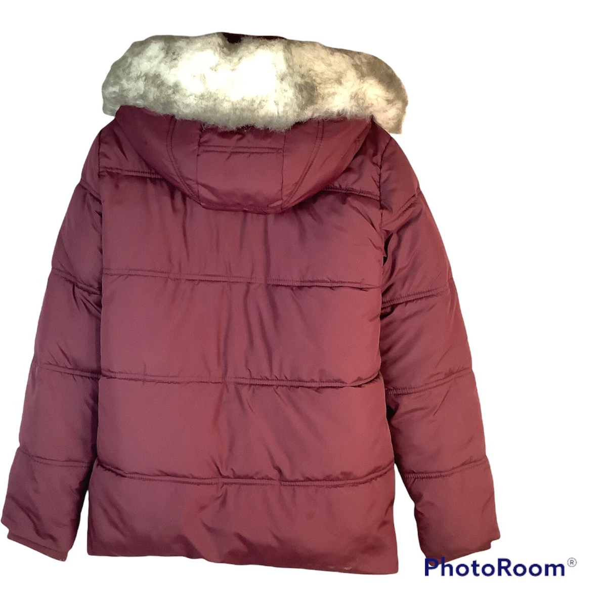 Burgundy girls shop coat