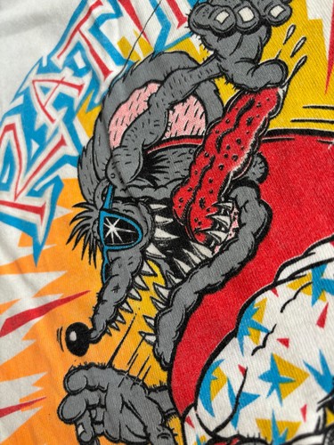 Vintage 1986 Rat Fink Big Daddy Ed Roth T-Shirt Teen Single Stitch RARE 2-sided! - Picture 6 of 14