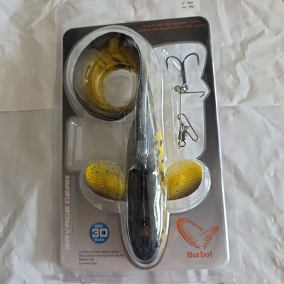 Savage Gear Fishing Lures 10'' 3D Burbot 3oz Fast Sinking Bait  25cm 85g Walleye