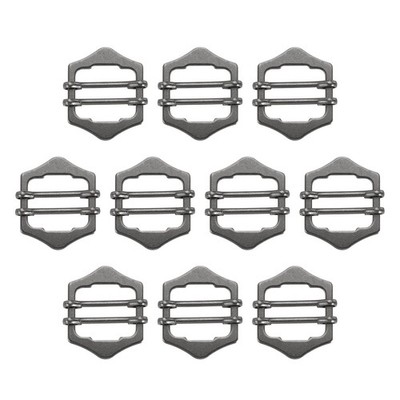10pcs 0.8 inch buckles for black metal jacket belt